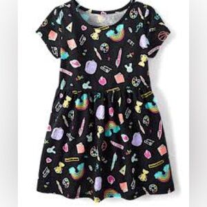 Colorful Patterned Kids Dress